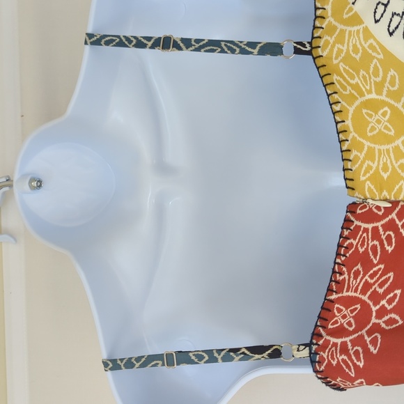 BCBGMaxAzria | 100% SILK Patchwork Babydoll Dress - Picture 9 of 14